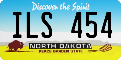 ND license plate ILS454