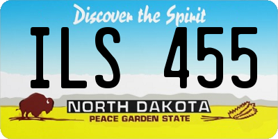 ND license plate ILS455