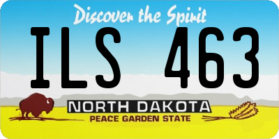 ND license plate ILS463