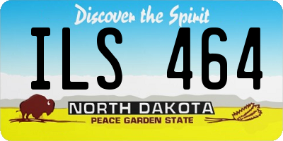 ND license plate ILS464