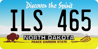 ND license plate ILS465