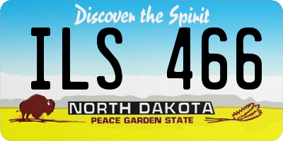 ND license plate ILS466