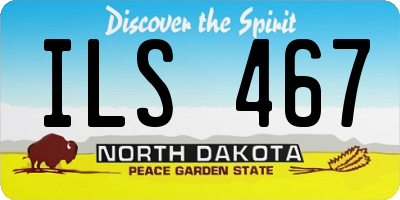 ND license plate ILS467