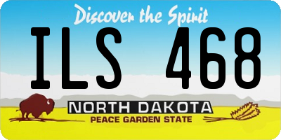ND license plate ILS468