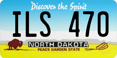 ND license plate ILS470