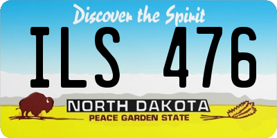 ND license plate ILS476