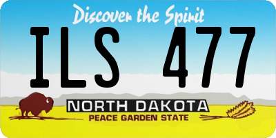 ND license plate ILS477