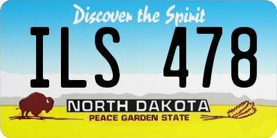 ND license plate ILS478