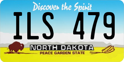ND license plate ILS479