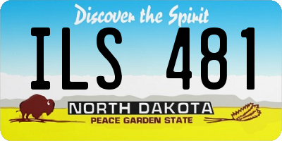 ND license plate ILS481
