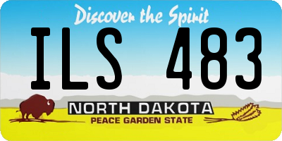 ND license plate ILS483