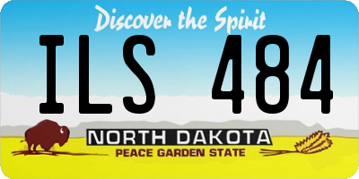 ND license plate ILS484