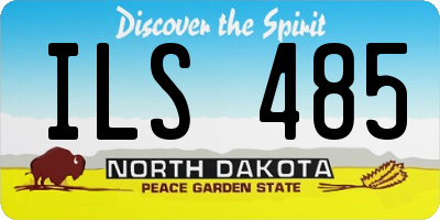 ND license plate ILS485