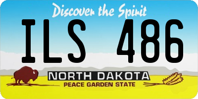 ND license plate ILS486