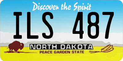 ND license plate ILS487