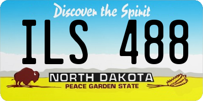 ND license plate ILS488