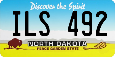 ND license plate ILS492