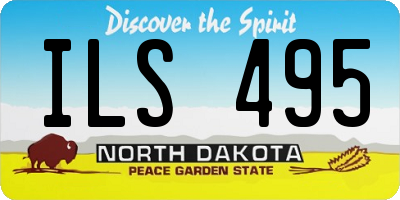 ND license plate ILS495