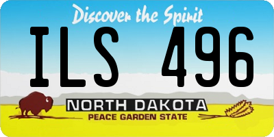 ND license plate ILS496