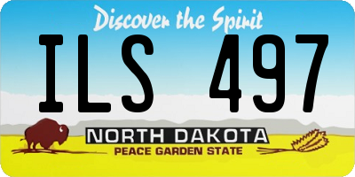 ND license plate ILS497