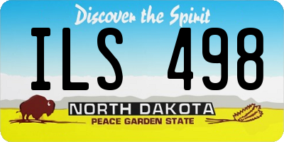 ND license plate ILS498