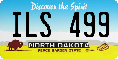 ND license plate ILS499