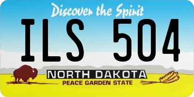 ND license plate ILS504