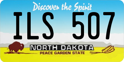 ND license plate ILS507