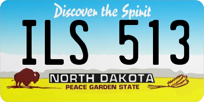 ND license plate ILS513