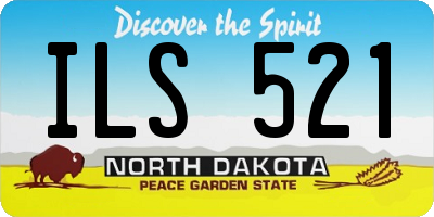 ND license plate ILS521