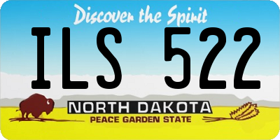 ND license plate ILS522