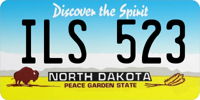 ND license plate ILS523