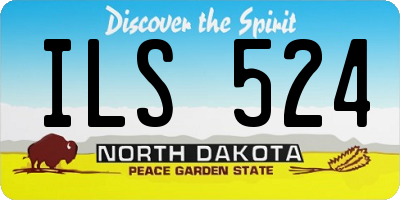 ND license plate ILS524