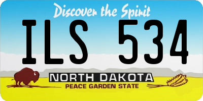 ND license plate ILS534
