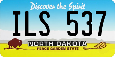 ND license plate ILS537
