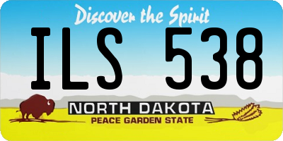 ND license plate ILS538