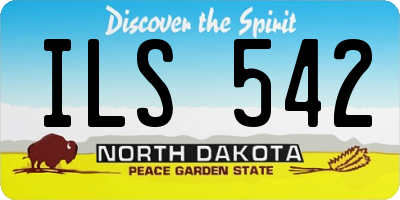 ND license plate ILS542