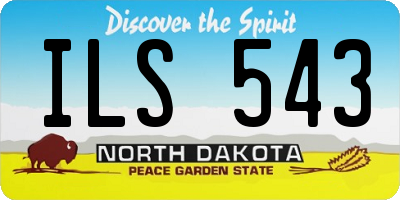 ND license plate ILS543