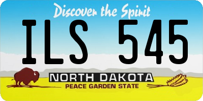 ND license plate ILS545