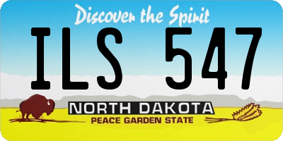 ND license plate ILS547