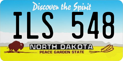 ND license plate ILS548