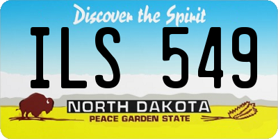 ND license plate ILS549