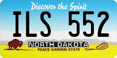 ND license plate ILS552