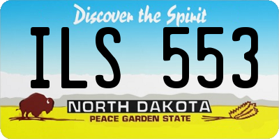 ND license plate ILS553