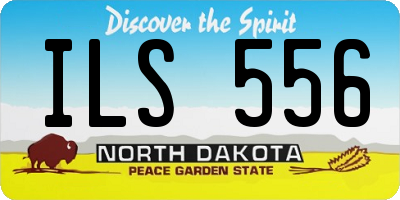 ND license plate ILS556