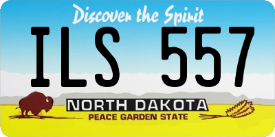 ND license plate ILS557