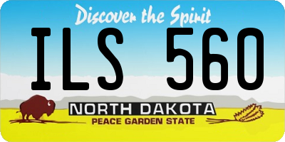 ND license plate ILS560