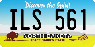 ND license plate ILS561