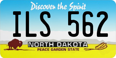 ND license plate ILS562