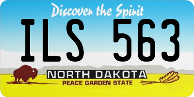 ND license plate ILS563